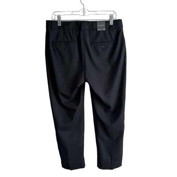 Banana Republic Petite Siena Slim Straight Ankle Wool Trouser Pant black 10 - Picture 6 of 9